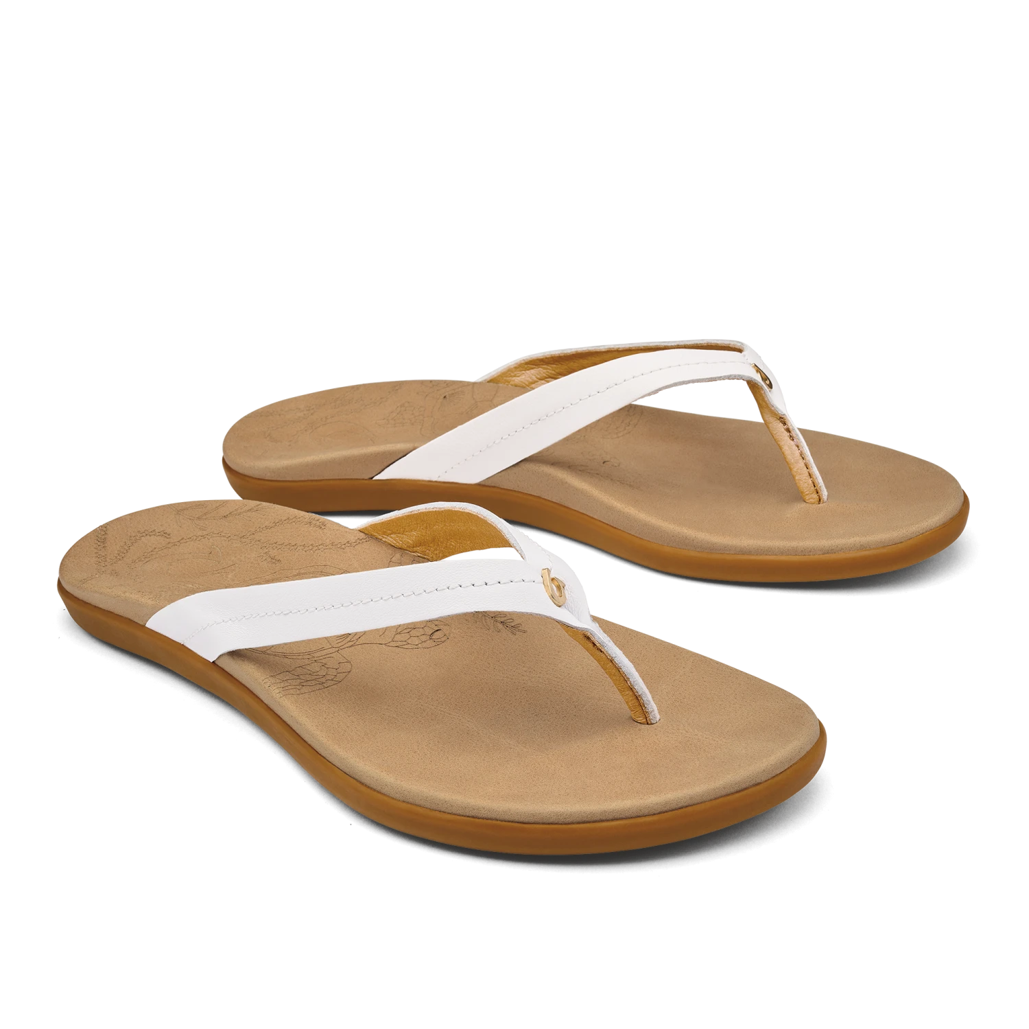 OluKai Honu - Bright White / Golden Sand - Image 2