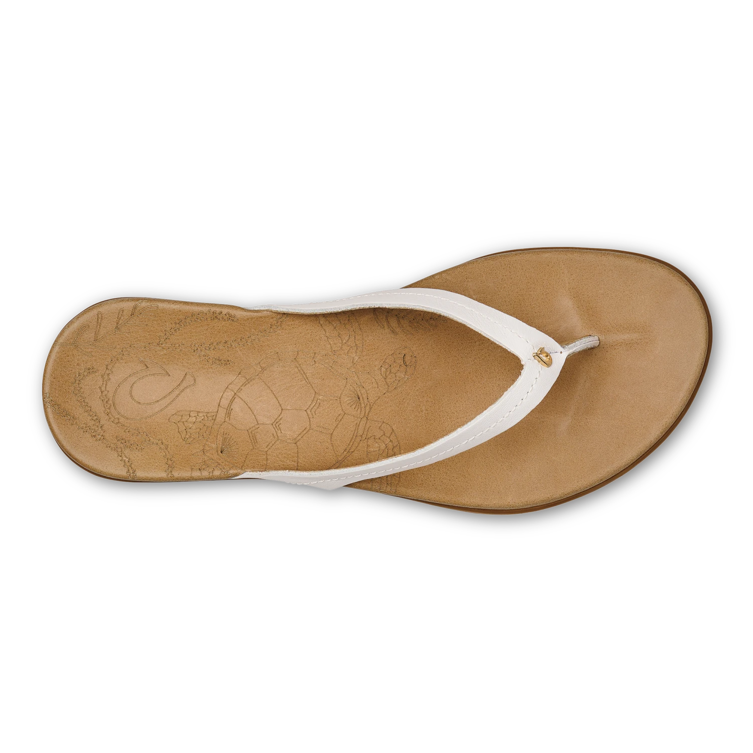 OluKai Honu - Bright White / Golden Sand - Image 4